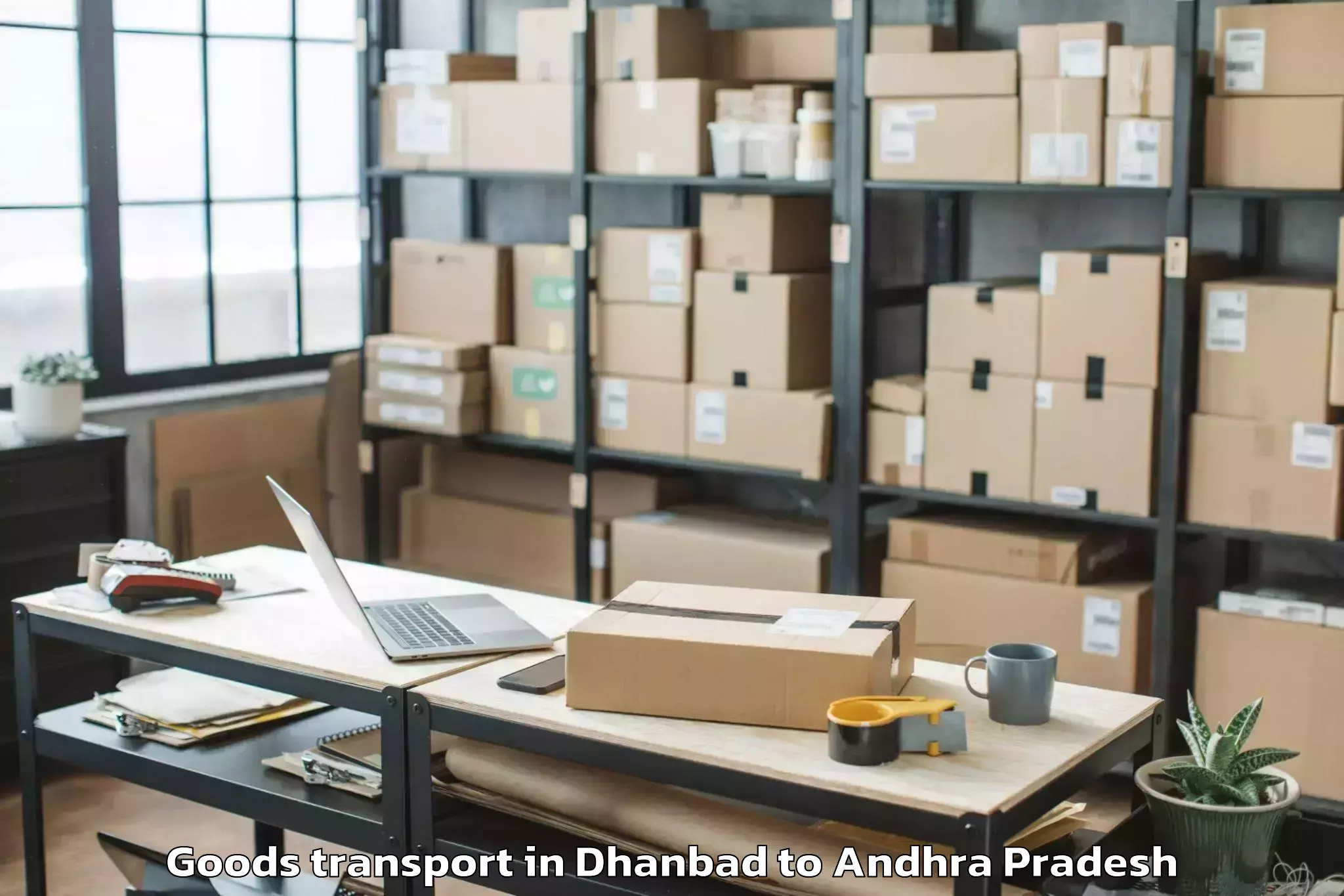 Dhanbad to Rajahmundry Goods Transport